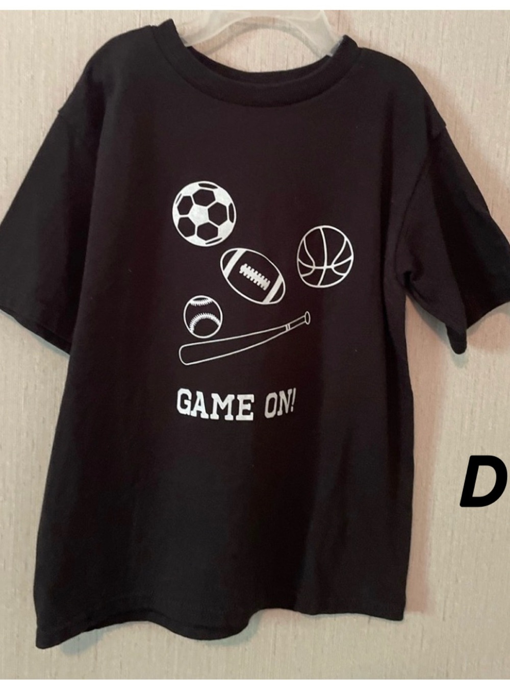Black Sports Graphic T-Shirt